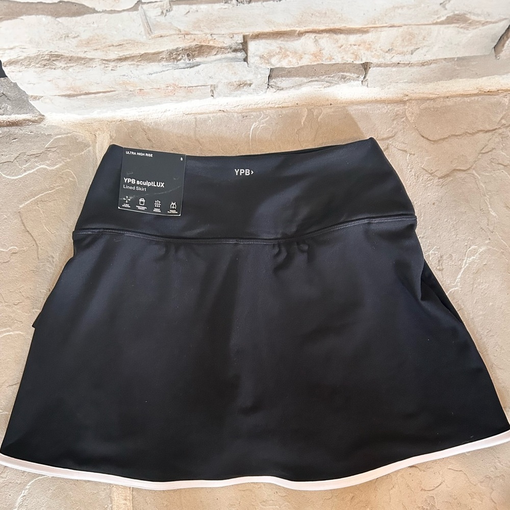 Abercrombie and Fitch YPB Sculpt LUX Black Mini Skort for Athletic Wear